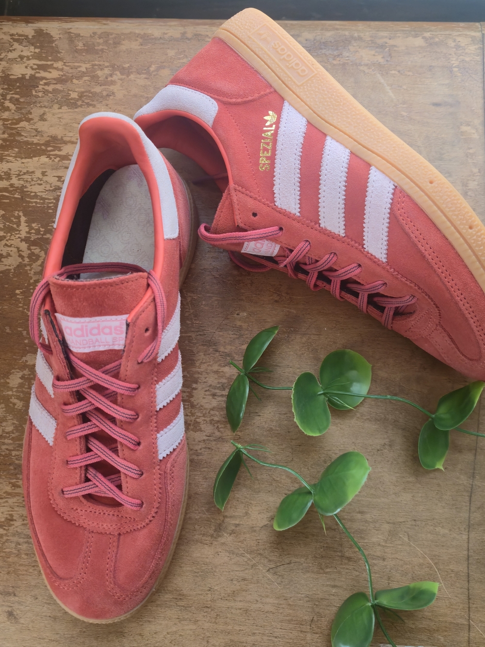 adidas Men’s Spezial Suede Sneakers in Coral Pink